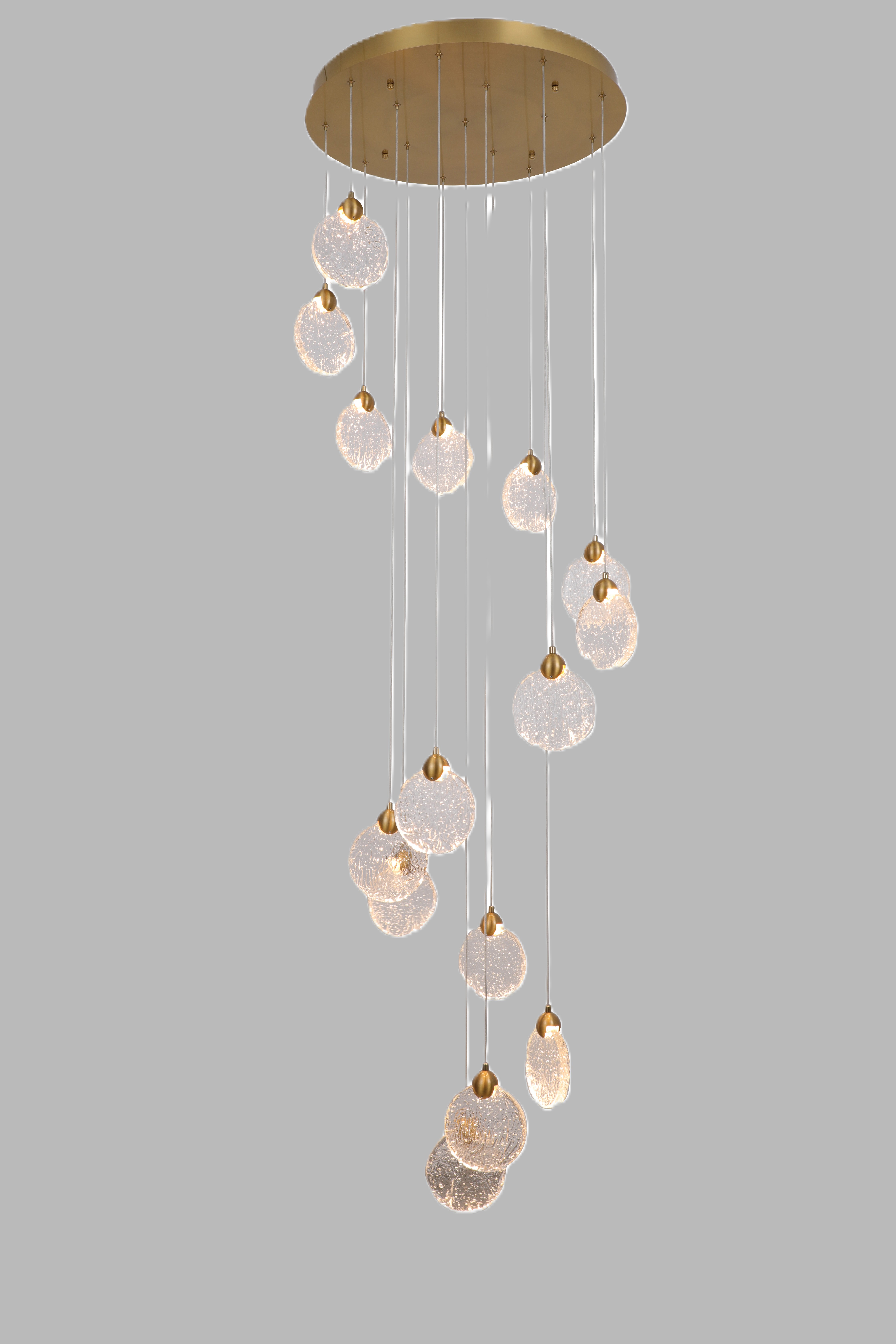 Selene 15 Light Pendant Gold