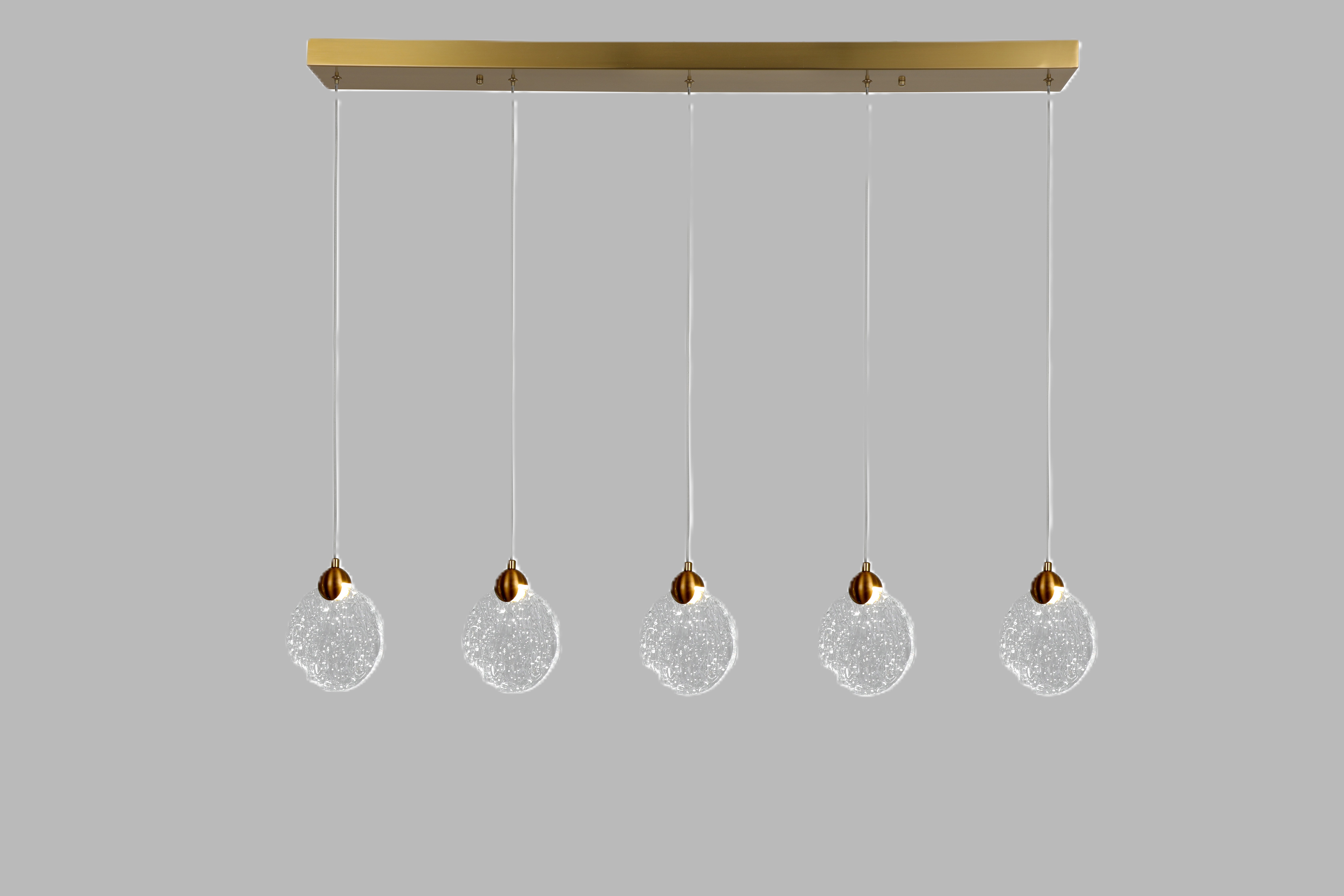 Selene 5 Bar Pendant Gold